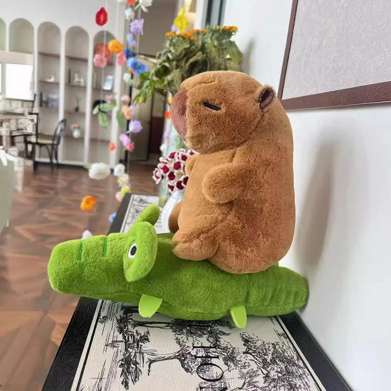 New Riding Crocodile Goose Capybara Plushie Soft Toy