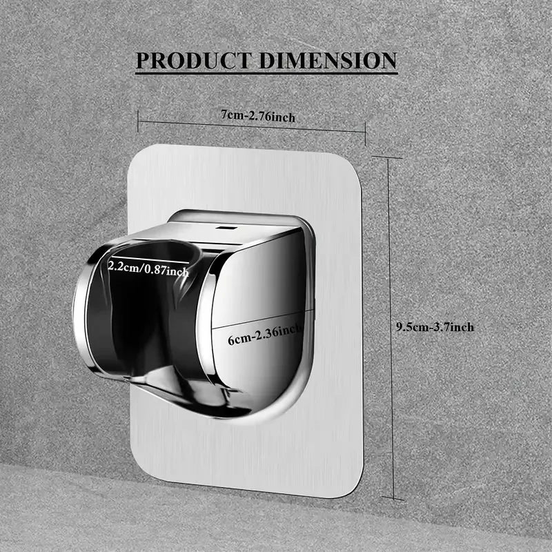 1Pcs Universal Showerhead Holder Wall Mounted Punch Free Adjustable Bathroom Accessory