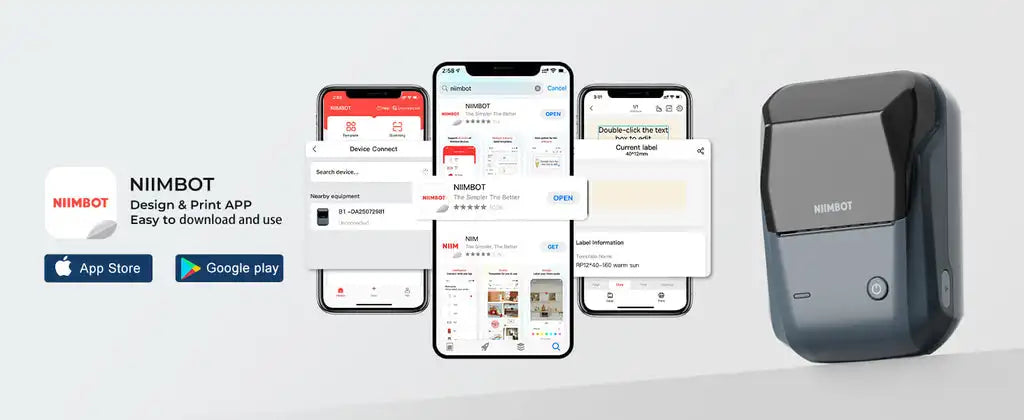 Niimbot B1 Mini Portable Thermal Printer Bluetooth Label Maker