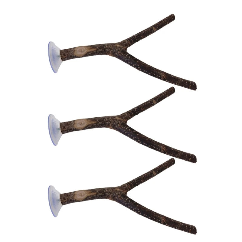 3pack Parrots Wall Bath Standing Rack Suction Cup Station Poles Interaction Toy for Budgies and Similar Birds
