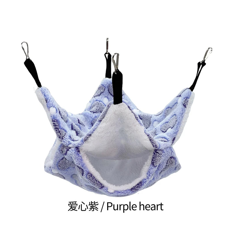 Hamster Hammock Rodent Hamster Bed Rats Accessories for Rat Hammock for Rats Hammock for Rodents Guinea Pig House CXW04