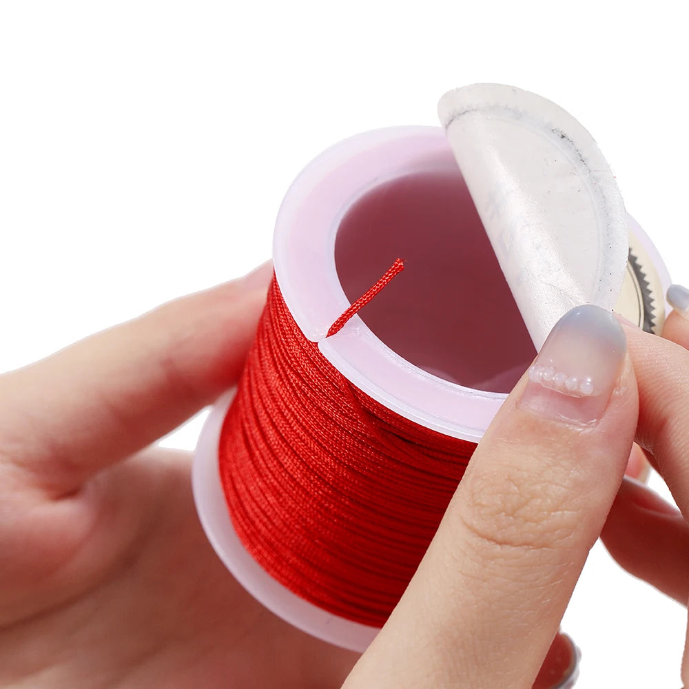 10/50M 0.8mm Nylon Thread Cord for DIY Jewelry Making