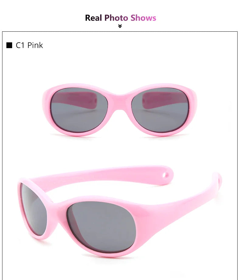 TWO Oclock Unbreakable Baby Sunglasses 0-2 Years Polarized UV Protection