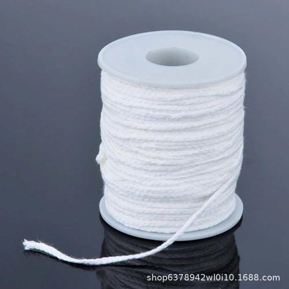 DIY Wax Core 61 M Long Cotton Woven Candle Lamp Wick Kit