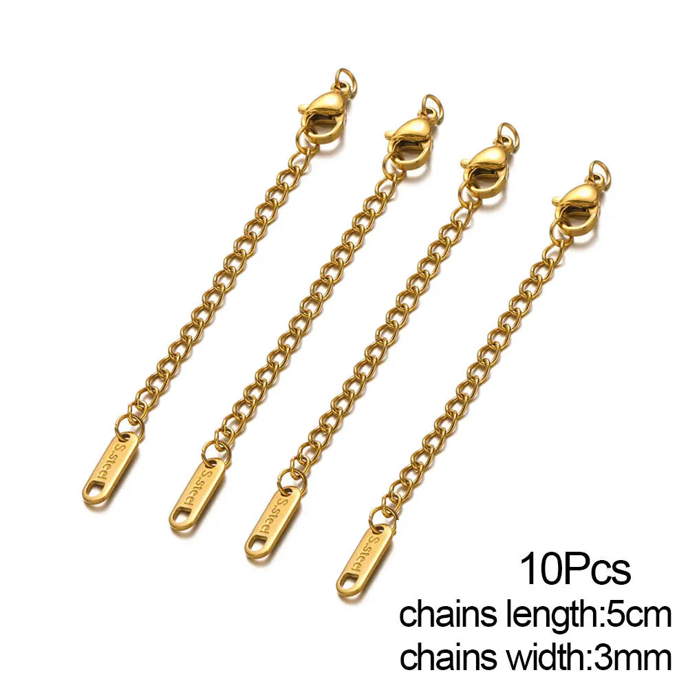 Stainless Steel Lobster Clasps Connector for DIY Jewelry Making