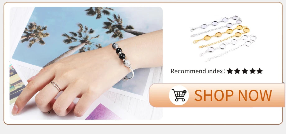 New High Quality 2pcs 12mm Cameo Bangle Bracelet Set