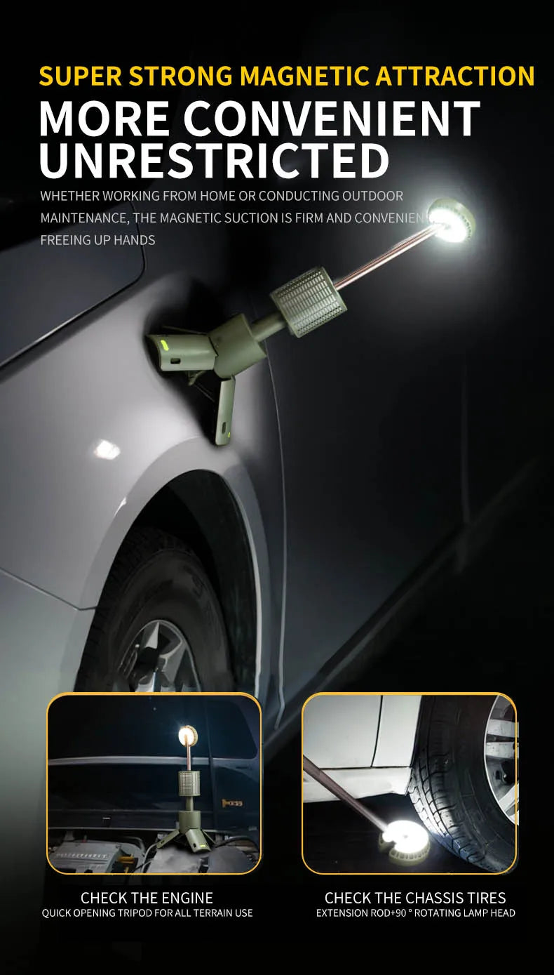 Folding Camping Light Portable Telescopic Lanterns 10000mAh Waterproof Magnetic Lamp with Triangle Stand Base