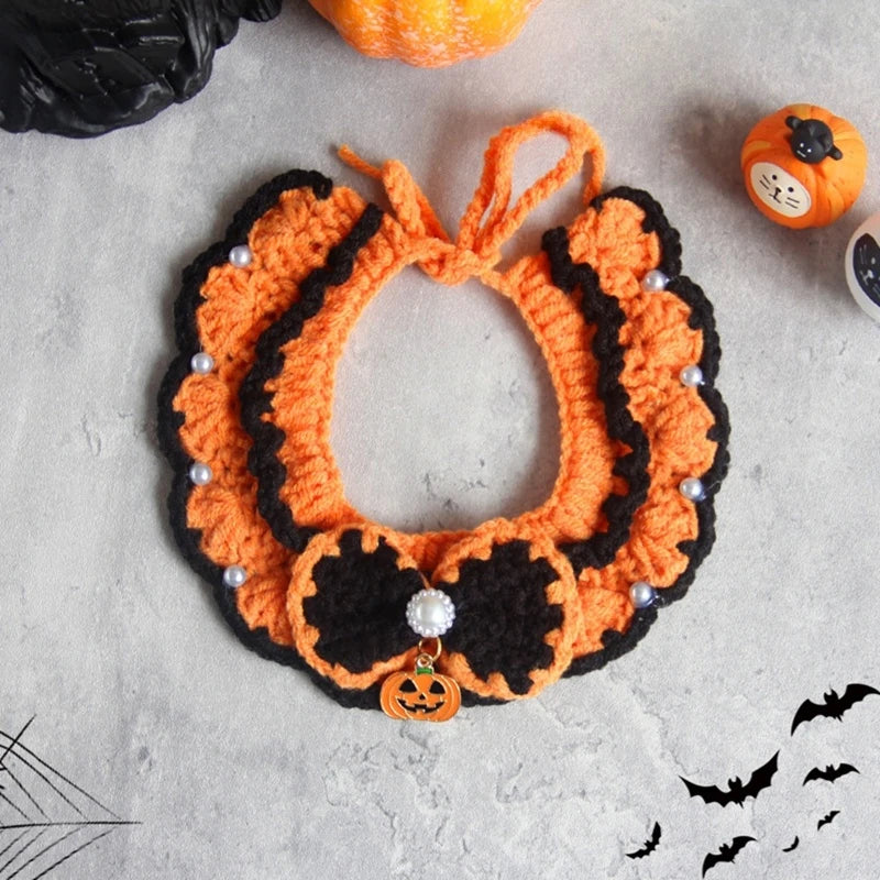 Cat Collar Kawaii Cat Scarf Pet Clothes Decorative Cats Clothing Cat Costume Accessorie Halloween Christmas Decoration