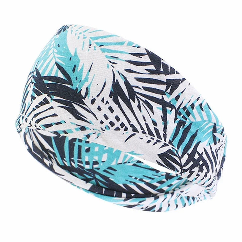 Headbands For Women Solid Color Elastic Wide Turban Headwrap Yoga Makeup Hair Accessories