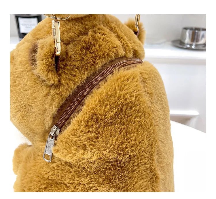 Capybara Plush Backpack Kawaii Mini Knapsack Bag for Kids