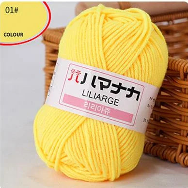 DIY Baby Milk Soft Cotton Knitting Yarn for Sweaters