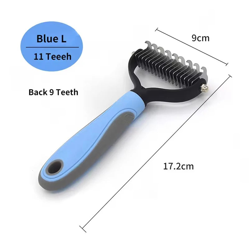 Professional Pet Deshedding Brush Dog Cat Grooming Tool Hair Fur Remover Undercoat Knot Cutter Comb for Puppy Shedding Supplies