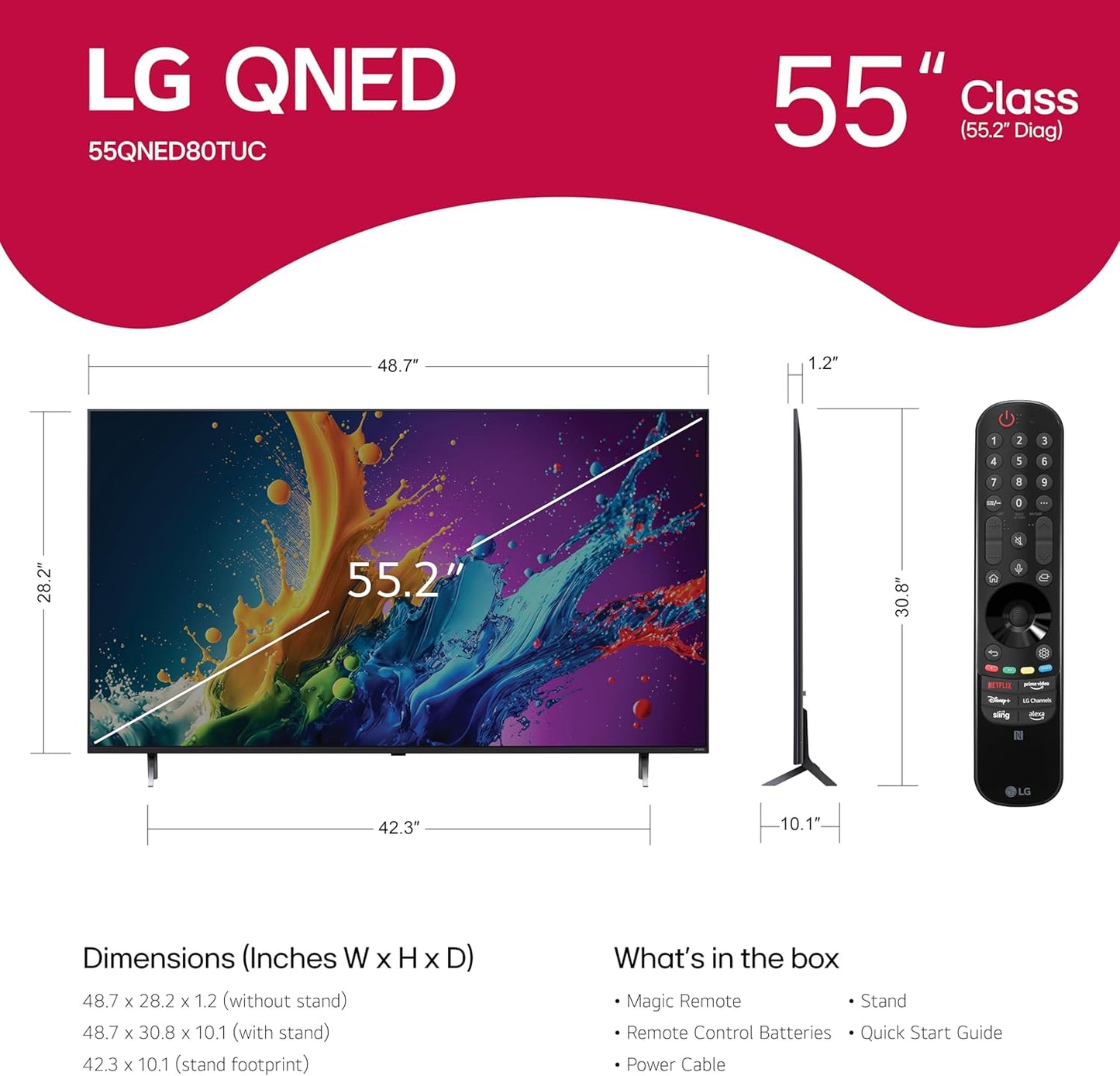 LG Class QNED80T UHD 4K Smart WebOS TV
