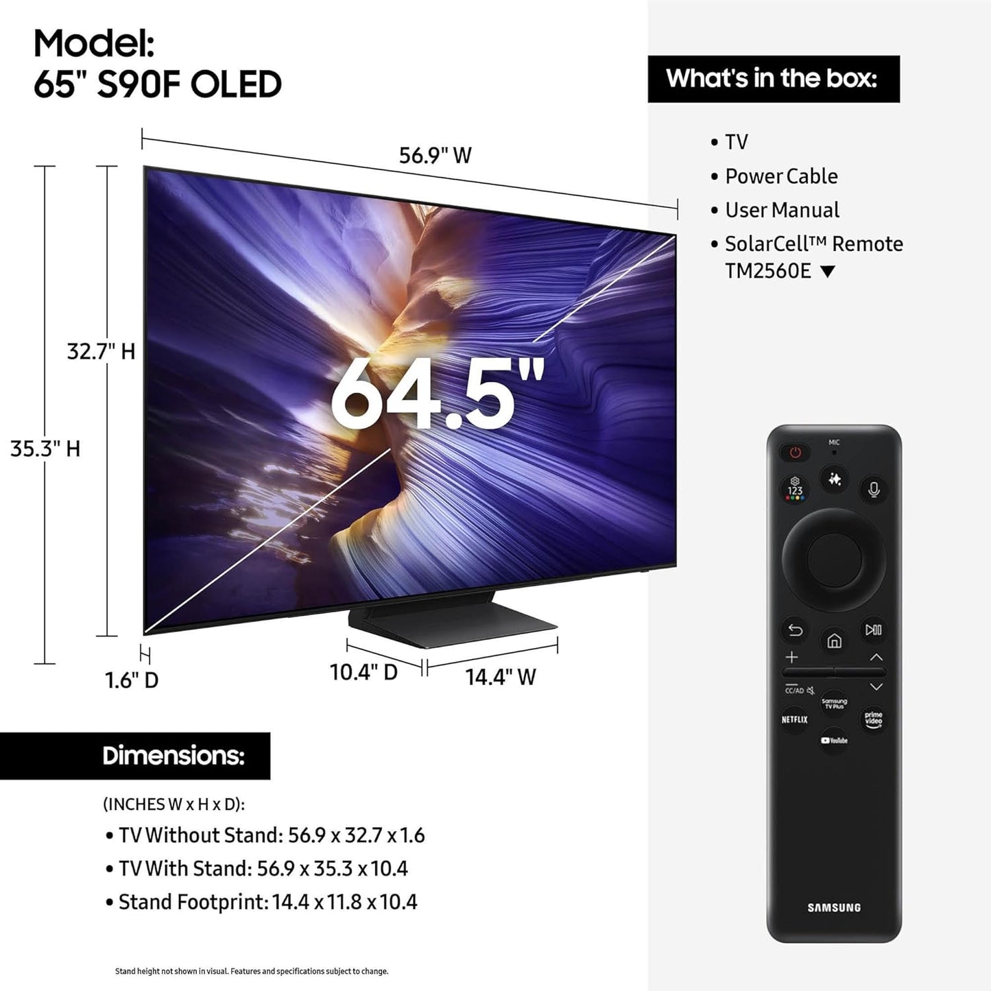 Samsung Class S90F OLED UHD 4K Vision AI Smart Tizen TV
