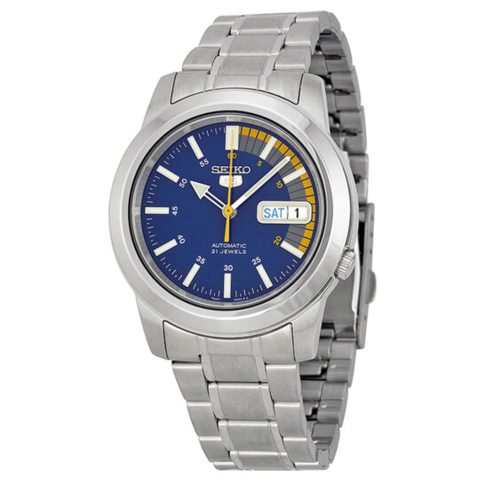 Seiko Men's 38mm Silver Bracelet Watch - Blue Dial