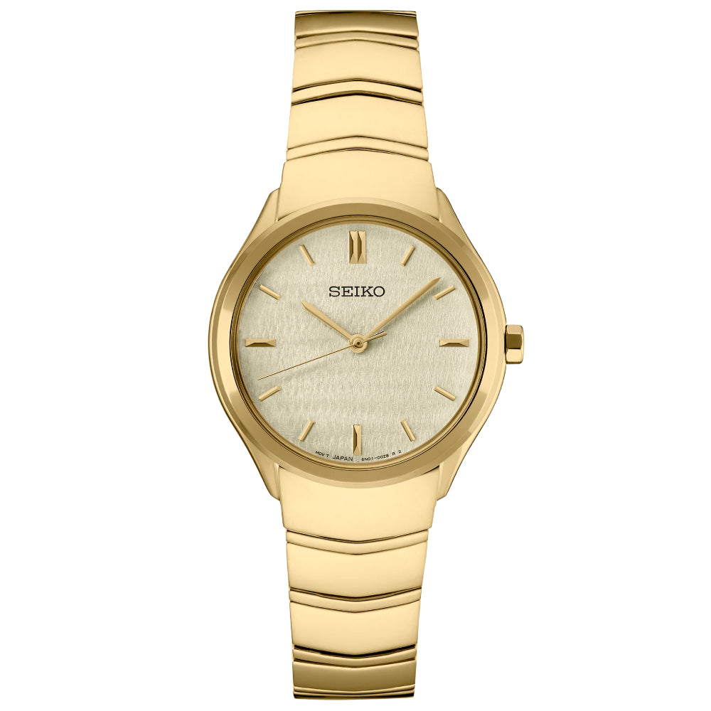 Seiko Essentials Women's 30mm Bracelet Watch - Gold