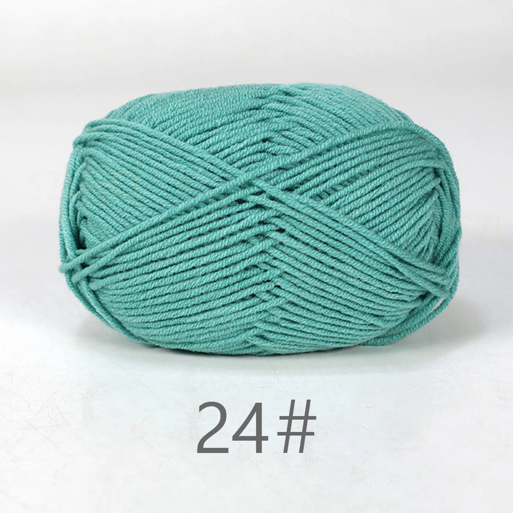 A1-1 50g Set Soft Milk Cotton Yarn for Knitting and Crochet