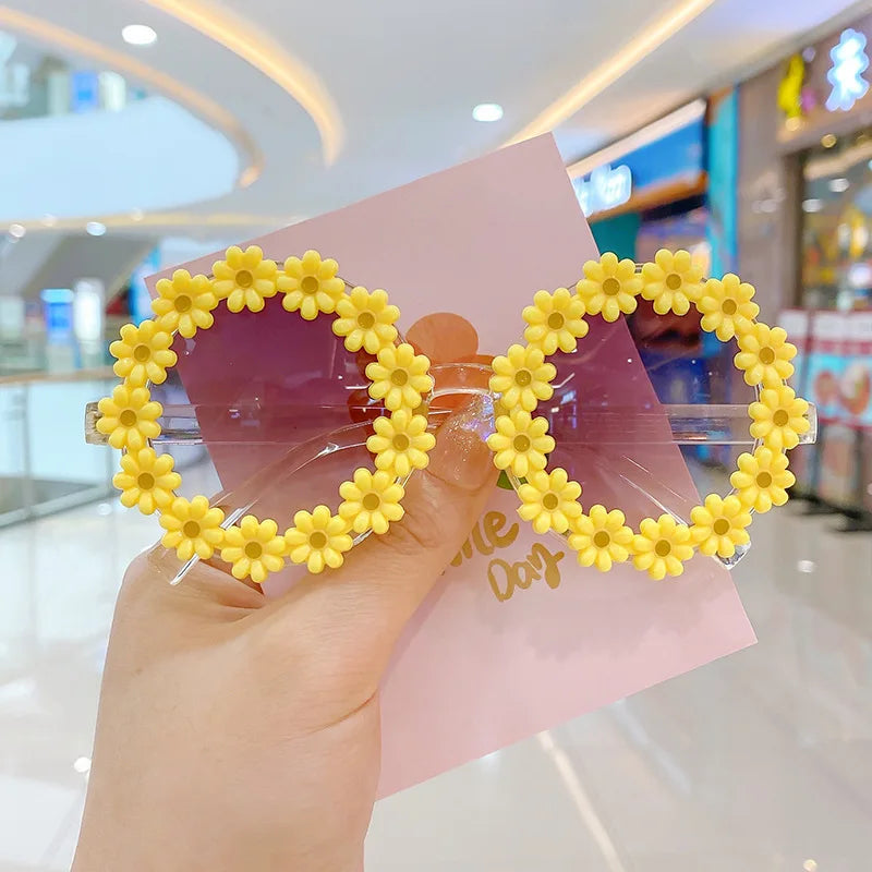 Summer Child Sunglasses Daisy Flower UV400 Eyewear for Kids