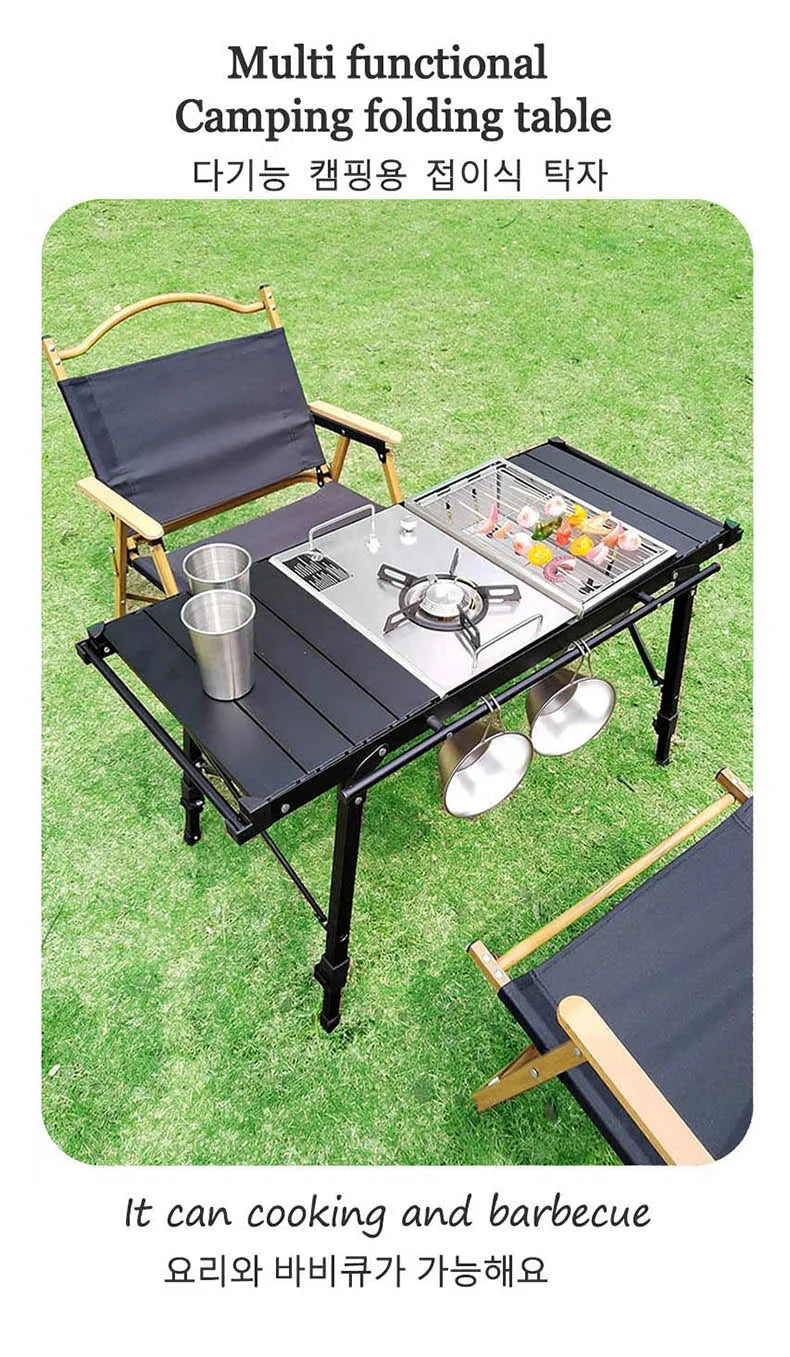 Lohascamping Camping Table IGT Folding Adjustable BBQ Table