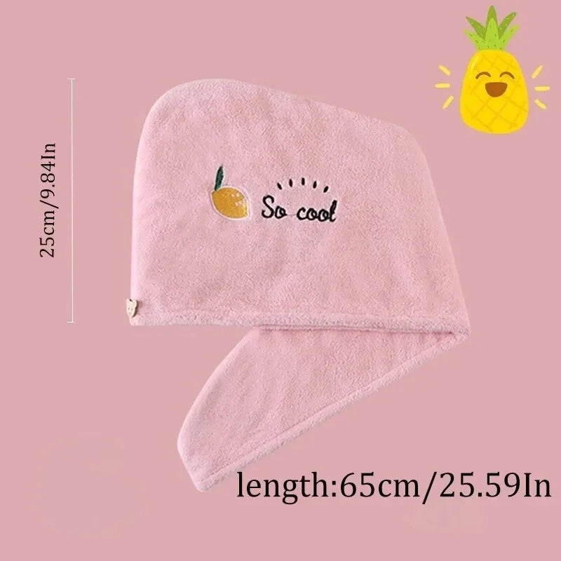 1pc Quickly Dry Hair Hat Super Absorbent Soft Towel Bonnets