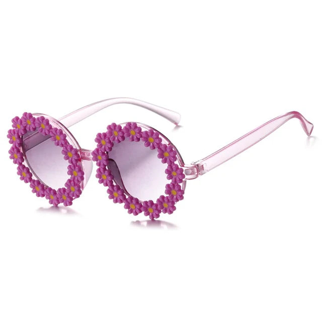 Summer Child Sunglasses Daisy Flower UV400 Eyewear for Kids