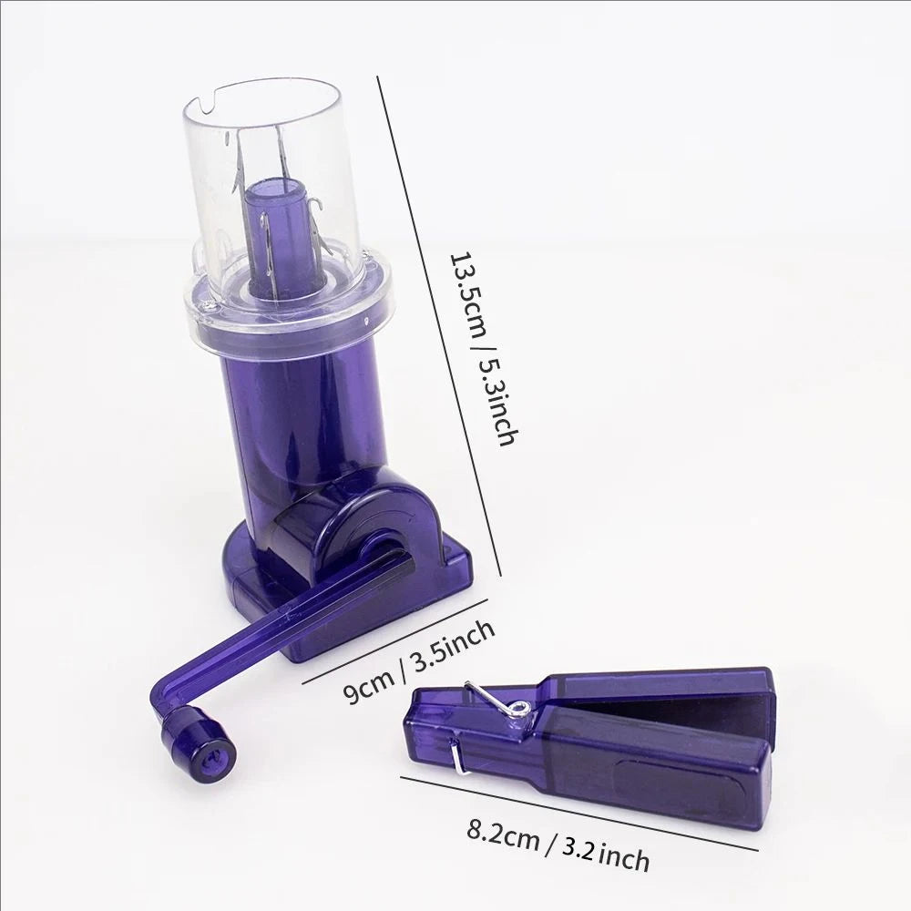 Portable Hand Knitting Machine with Crank for DIY Sweaters and Scarves Crafting Kit