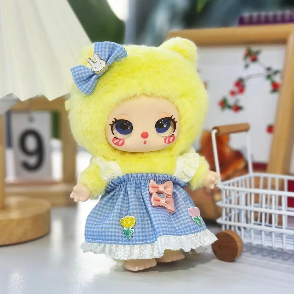 For Liila Lucky Cat Dresses Cute Doll Outfit Accessories