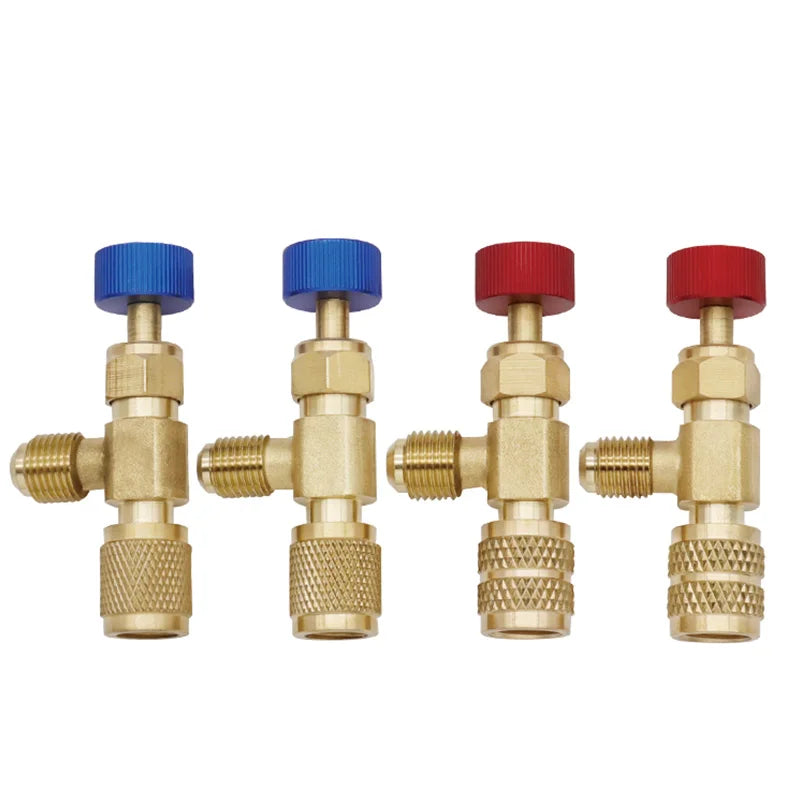 1 pieza de aire acondicionado más válvula de seguridad para líquido R410 R22, interruptor de mantenimiento de vacío de refrigerante, herramienta de detección R22