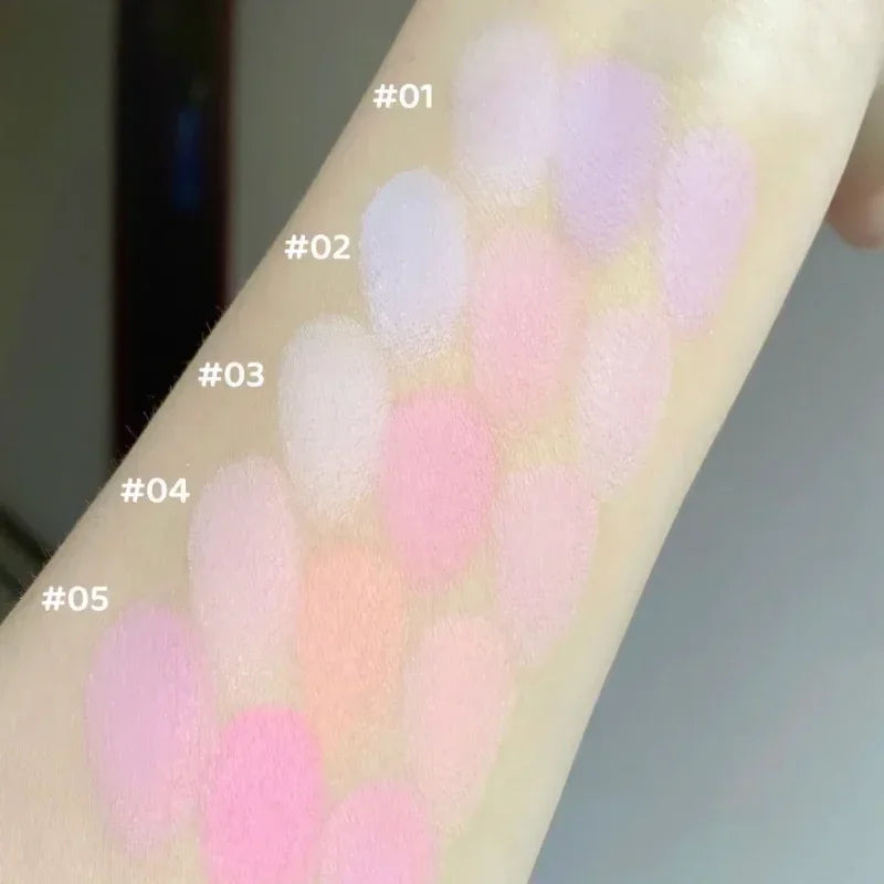 Flower Knows Tri-Color Gradient Cheek Blush Moonlight Mermaid Matte Finish Vegan Cruelty Free Makeup