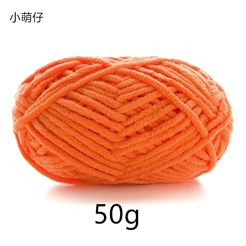 50g Polyester Cute Yarn Ball for Warm Velvet Crochet Scarf