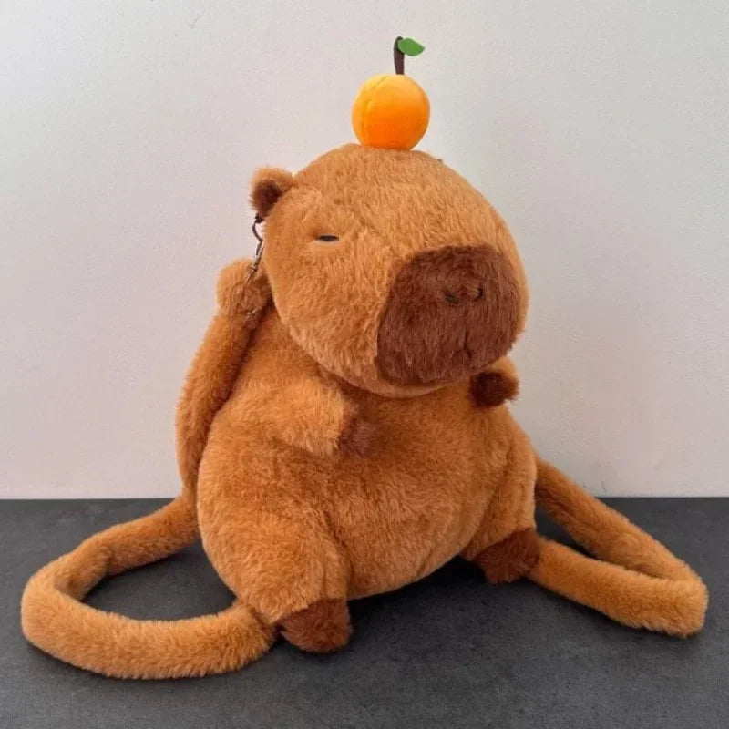 Capybara Plush Backpack Kawaii Mini Knapsack Bag for Kids