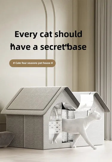 Summer Cooling Pet House for Cats and Dogs Portable Ice Shelter with Air Conditioning Design Ideal for Hot Weather