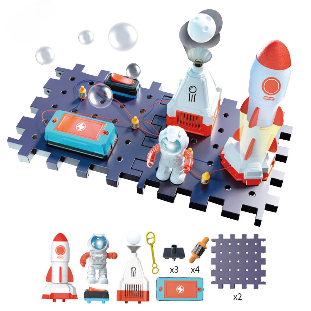 DIY Electronic Blocks Kit for Kids - Educational Science Toy for Ages 6 to 12 - Circuit Building Exploration Set