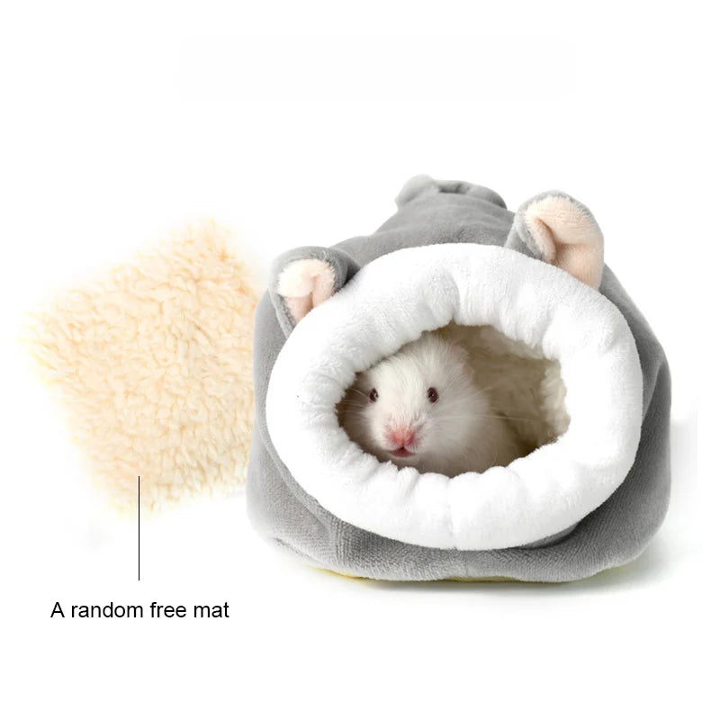 Hamster Cotton Nest Pet Warm Winter Supplies Winter Sleeping Bag House Small Fossa Gold Silk Bear House Mouse Nest Sleeping Bag