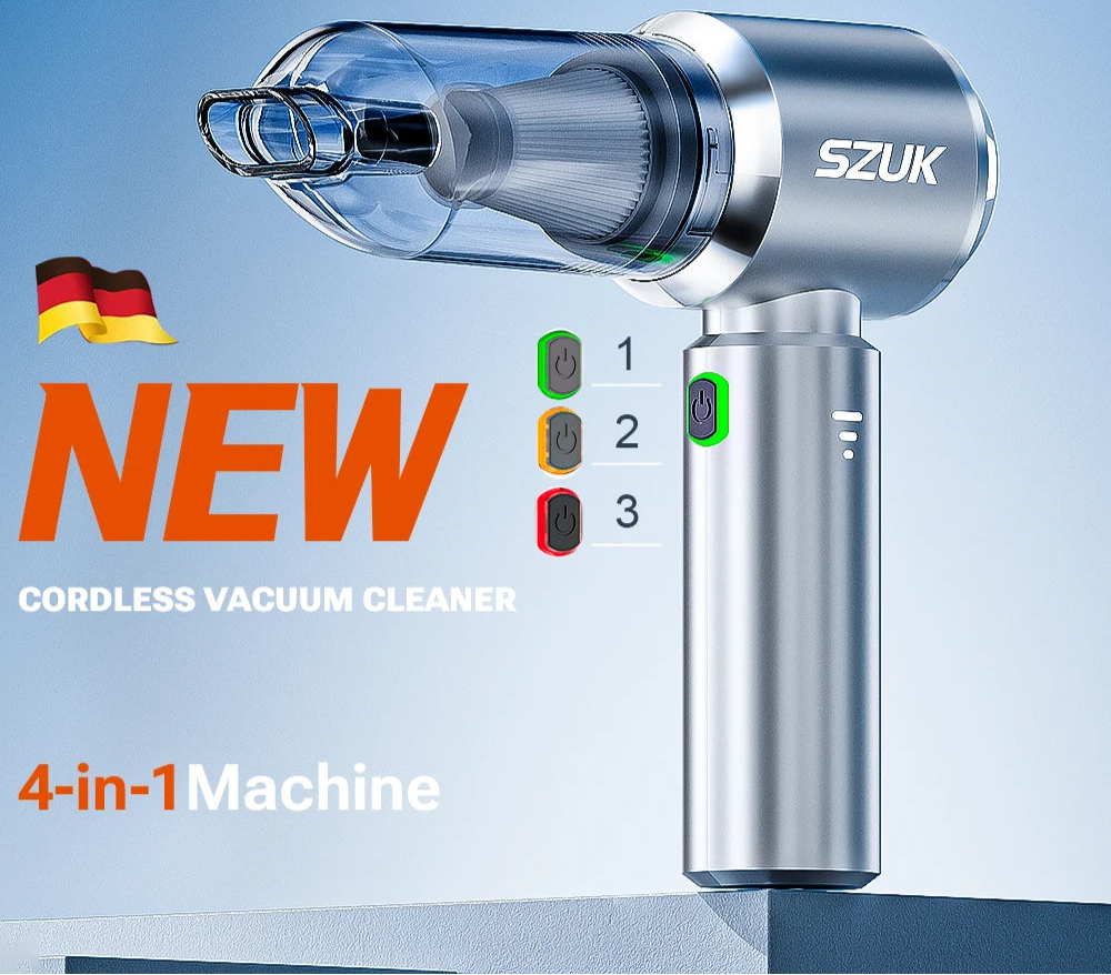 Cordless Mini Car Vacuum Cleaner Handheld with Powerful Suction for Easy Cleaning