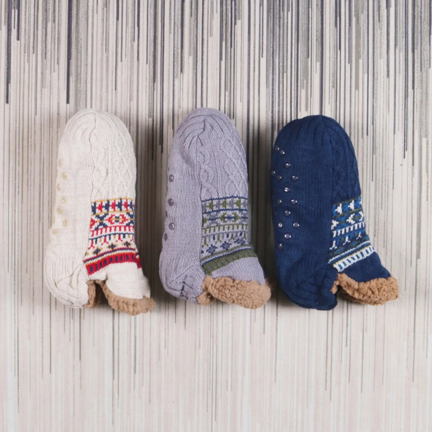 Ecoparty Fall and Winter Non-slip Warm Floor Socks for Home