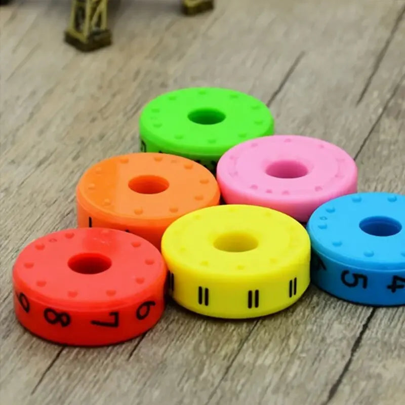 DIY Math Blocks - Perfect Birthday Gift for Boys & Girls, Preschool Learning Counting & Math Skills Tools