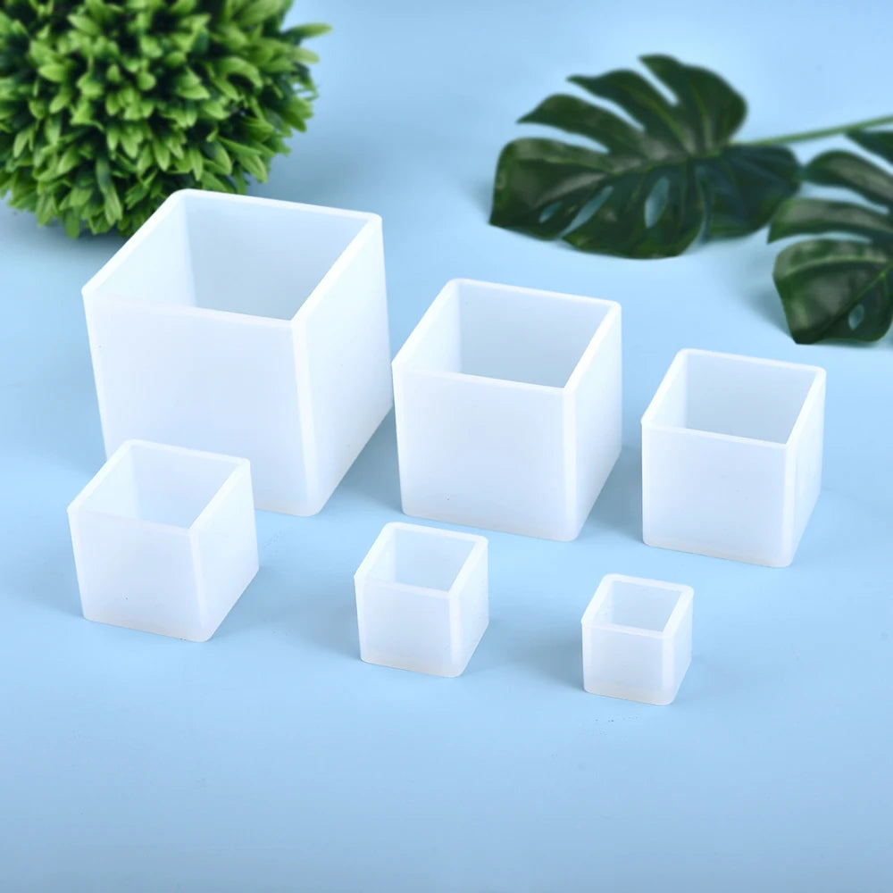 Cuboid Cube Resin Mold Silicone DIY Jewelry Tray Casting Accessories