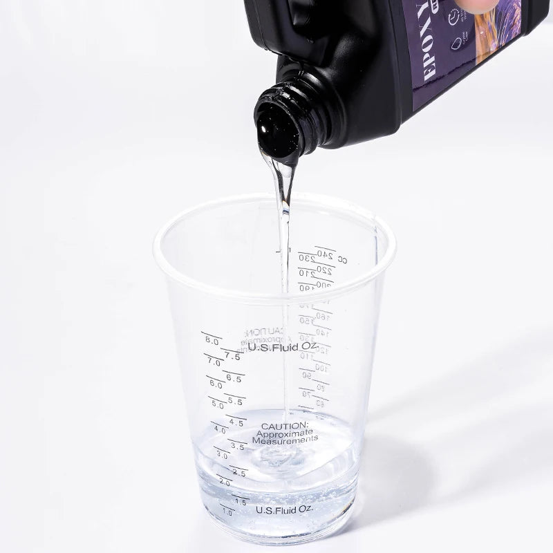 1:1 Ratio Crystal Clear Epoxy Resin Kit Anti-Yellowing Formula for DIY Jewelry and Resin Art