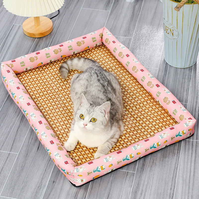 Dog And Cat Ice Cushion Summer Small And Medium Cat Sofa Cool Wear Pads Pet Bed Comfortable Wear-Resistant Pads Pet Supplies