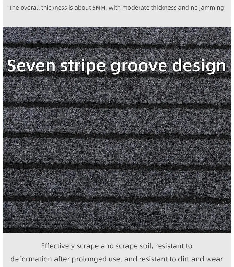 Alfombrilla cuadrada minimalista moderna: duradera, resistente a las manchas y la decoloración, base de goma antideslizante, lavable a máquina para interior y exterior