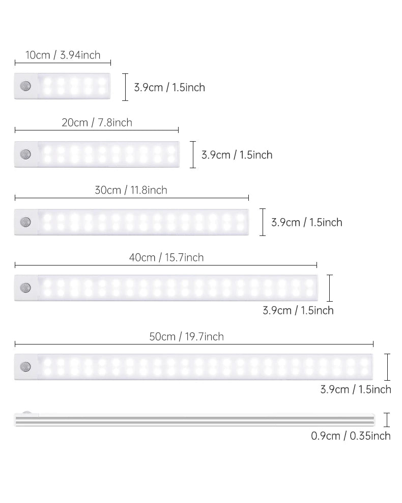Motion Sensor Light Wireless LED Night Light USB Rechargeable Night Lamp for Cabinet and Kitchen Use