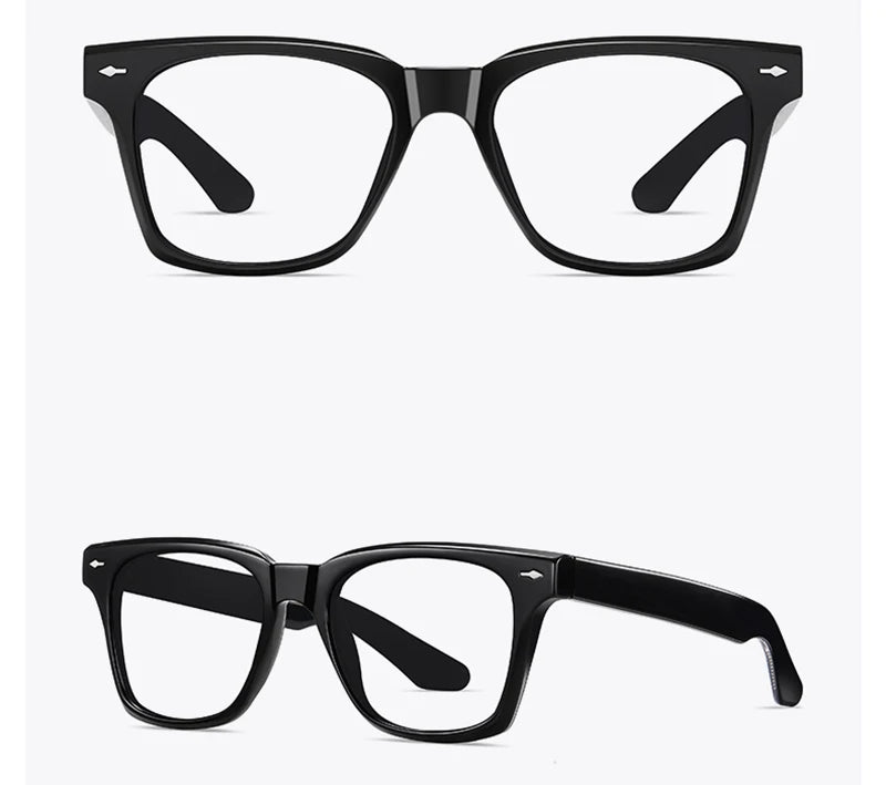 Kachawoo Polarized Sunglasses for Men and Women TR90 Frame Acetate Square Eyewear European Style Blue Orange Grey