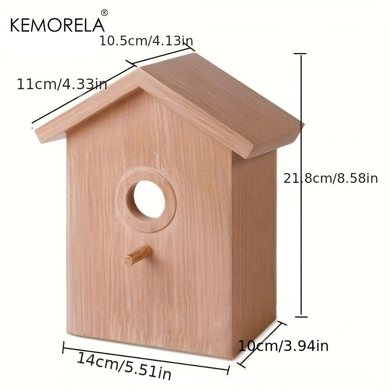 Pet Bird House Garden Tree Window Parrot Bird Breeding Box Love Bird Parrot Nest Glass Window Suitable For Transparent Viewing
