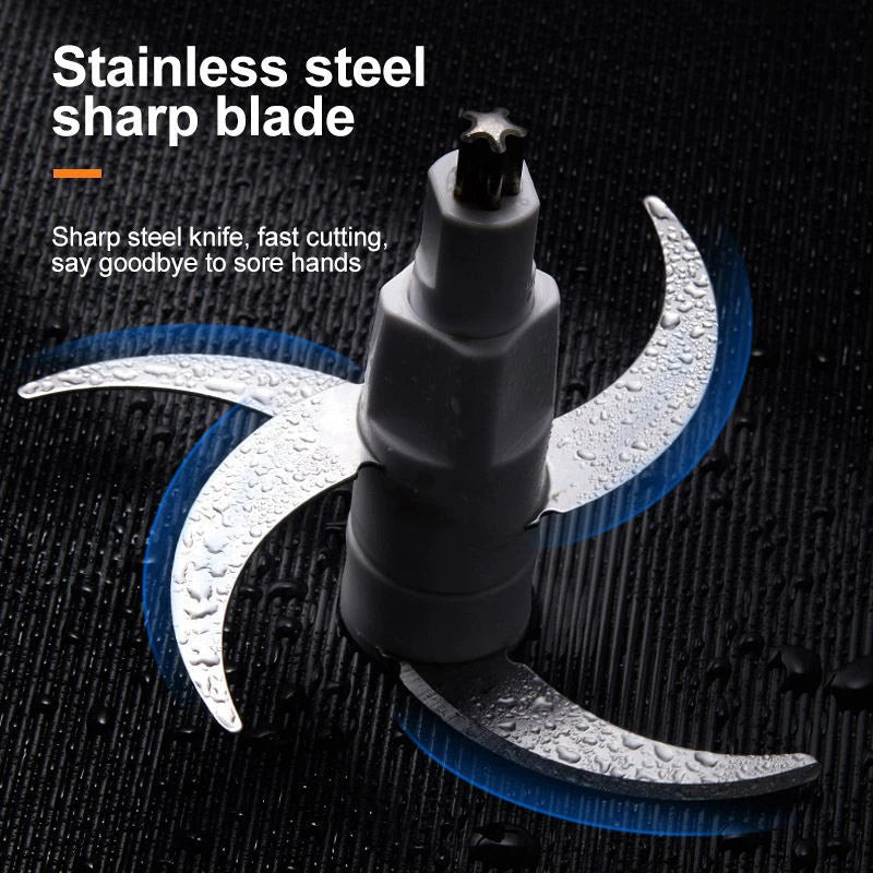 1500W 6.5L Stainless Steel Meat Grinder 3 Gears 4-Layer Blade