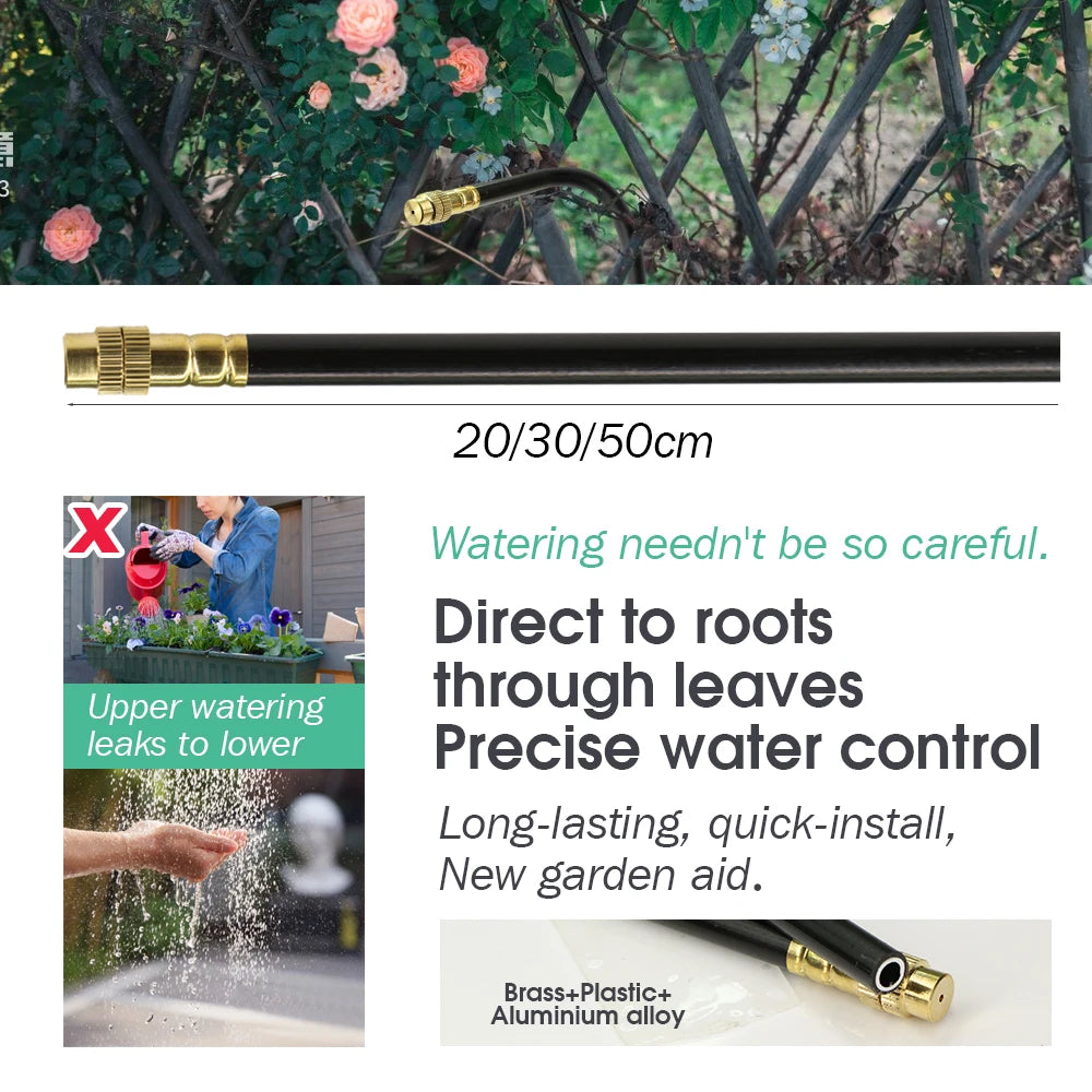 30M to 5M DIY Universal Sprayer Kit with 8mm Hose for Patio Misting Cooling System and Garden Plant Irrigation