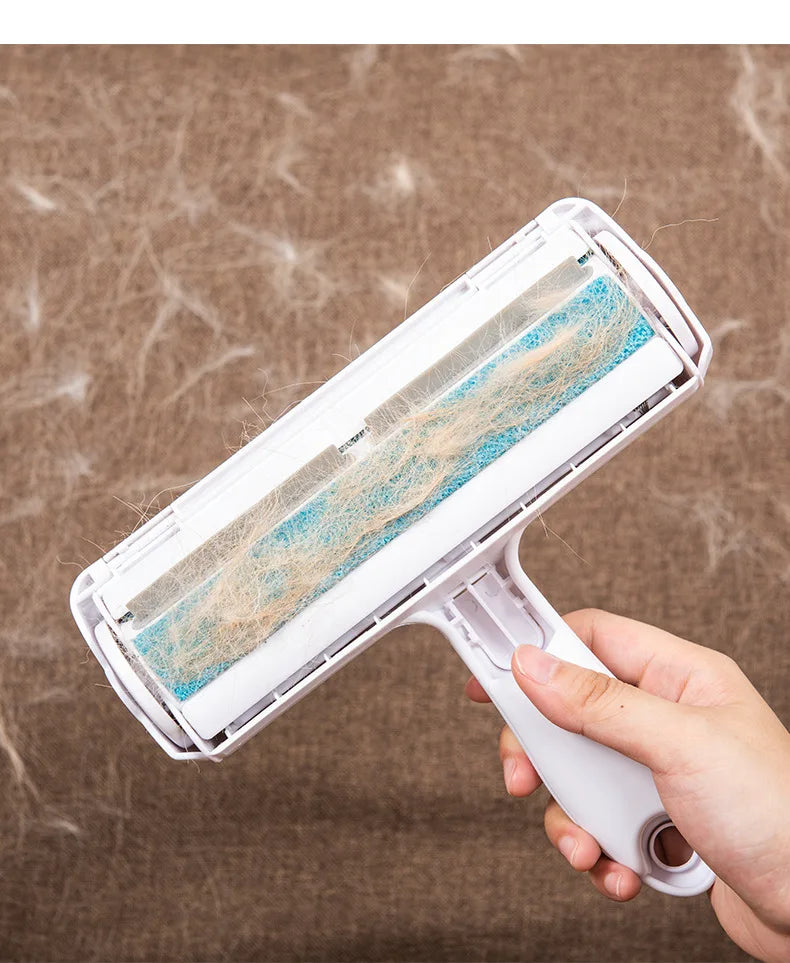One Hand Operate Way Pet Hair Remover Roller Self Cleaning