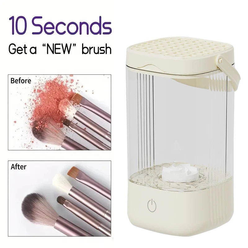 Automatic Spinning Makeup Brush Cleaner USB Plug Electric Makeup Brushes Cleaner and Dryer Deep Clean