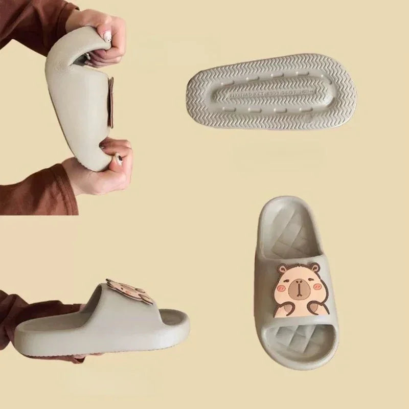 Home Slipper Women Capybara Cute Cloud Sandals Flip Flops