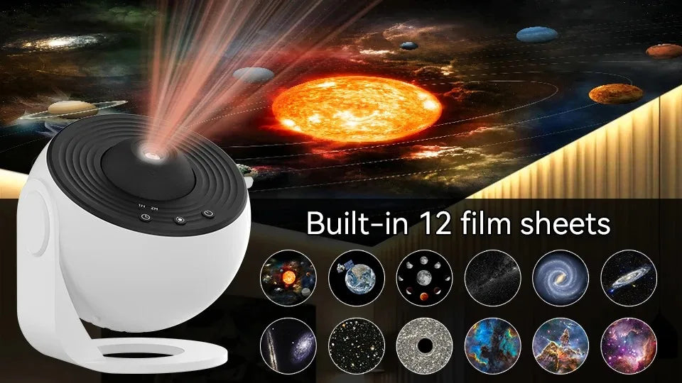 Galaxy Projector Night Light 360 Degree Rotating Starry Sky LED Lamp for Kids Bedroom and Home Decor Gifts